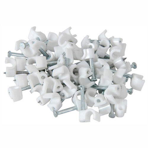 CABLE CLIPS 5-6MM FLAT 25PC