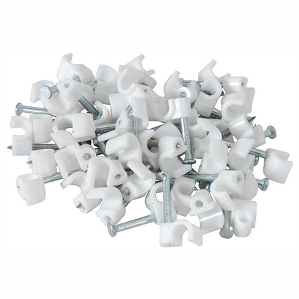 CABLE CLIPS 5-6MM FLAT 25PC