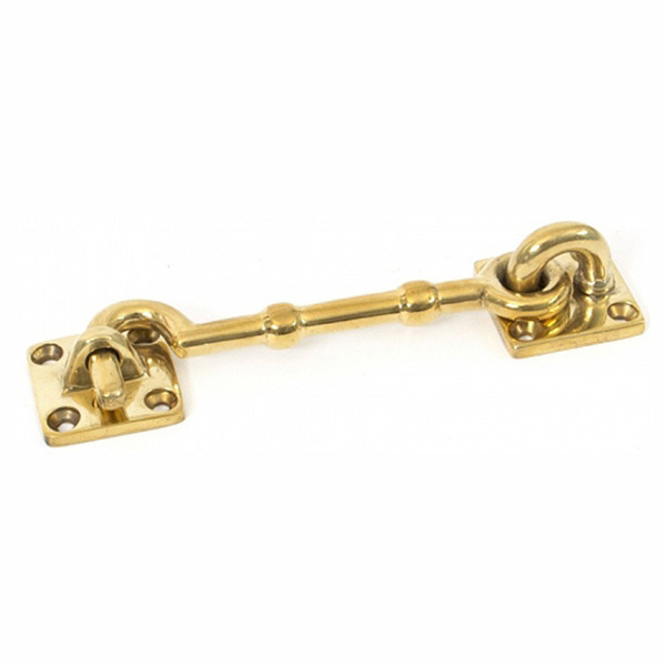 HOOK CABIN 150MM BRASS PLATED