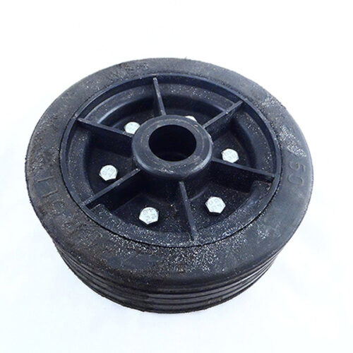 RUBBER WHEEL NYLON CENTRE 150MM