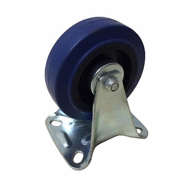 100MM FIXED RUBBER CASTOR