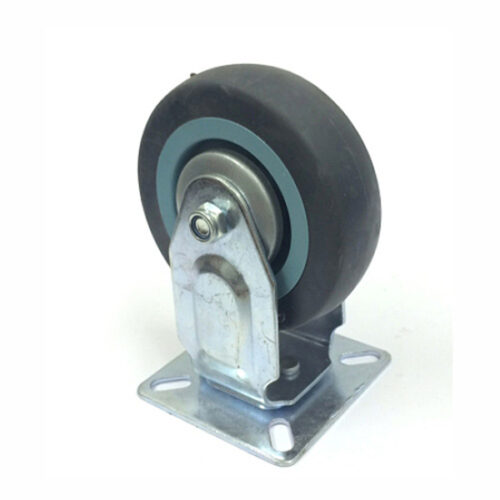 160MM FIXED RUBBER CASTOR