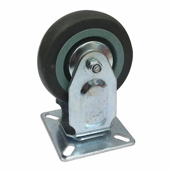 75MM  FIXED RUBBER CASTOR