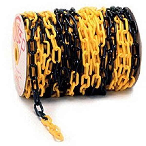 PLASTIC CHAIN 8MM BLK & YEL P/MT