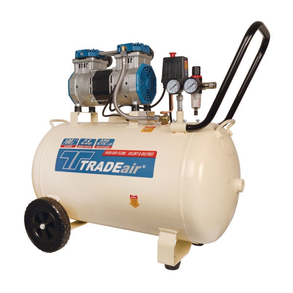COMP 100L 2.5HP DD OIL FREE T/AIR