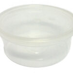 PLASTIC CONTAINER 125MM WITH CLIP LID