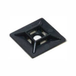 CABLE TIE MNT SQ 19X19 4PC BLK