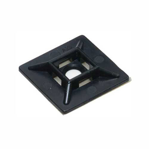 CABLE TIE MNT SQ 19X19 4PC BLK