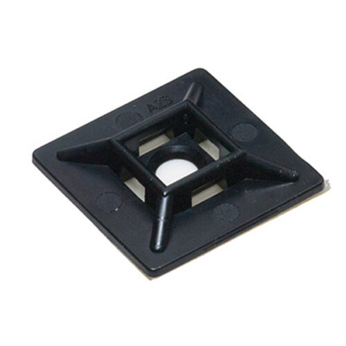 CABLE TIE MNT SQ 28X28 100PC BLK