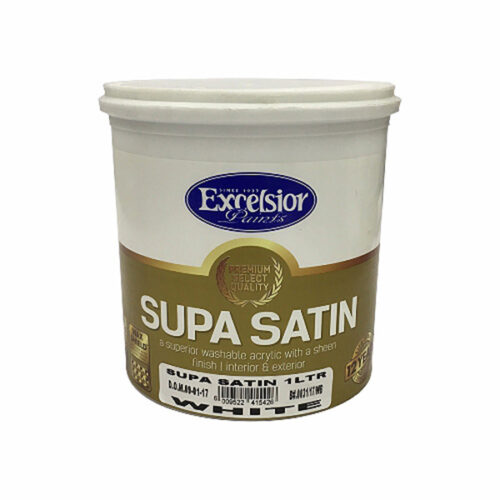 EXCELSIOR SATIN ACRYLIC WH 1LT