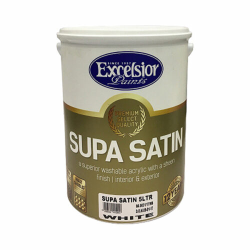 EXCELSIOR SATIN ACRYLIC WH 5LT