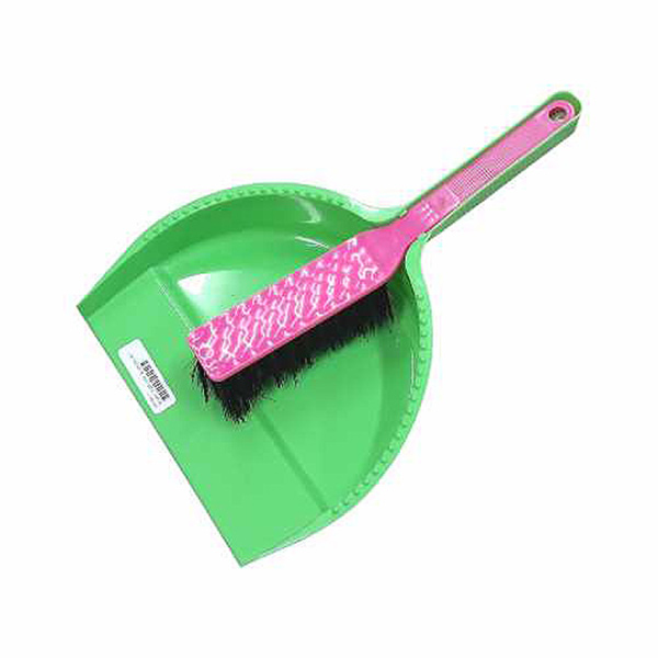 DUST PAN WITH 18MM LIP & BRUSH SET ECONO