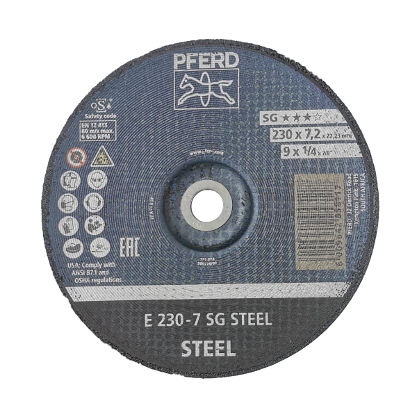 GR DISC STEEL 230-7 SG PFERD