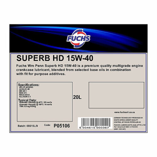 DIESEL ENG OIL 15W40 HD 20LT (34)