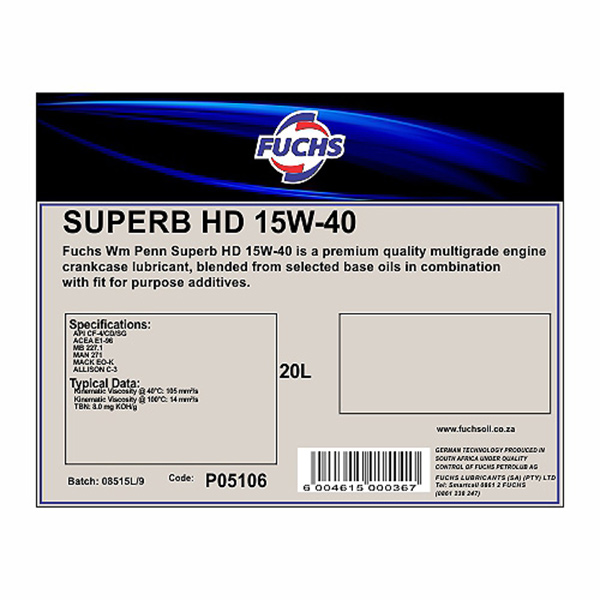 DIESEL ENG OIL 15W40 HD 20LT (34)