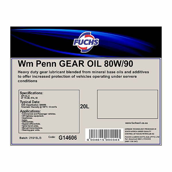 GEAR OIL SAE 80W-90 20L TITAN (27)