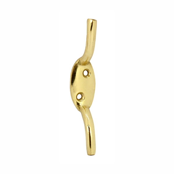 HOOK CLEAT BRASS