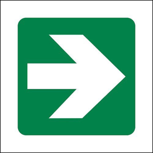SIGN 290X290 GRN INFO ARROW