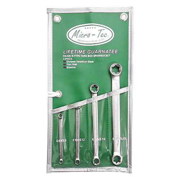 WRENCH SET TORX FEMALE 4PC M/TEC