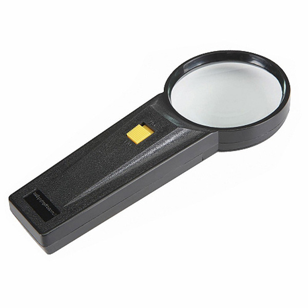 MAG GLASS HAND 90MM W/LIGHT