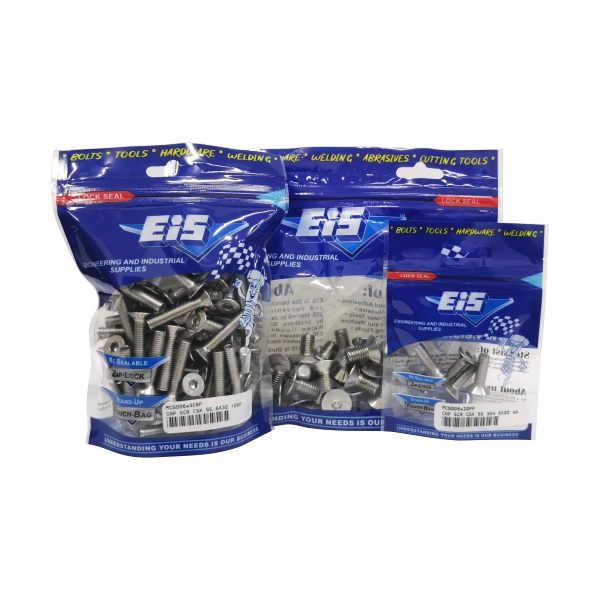 CAP SCR CSK SS 304 5X16 25P