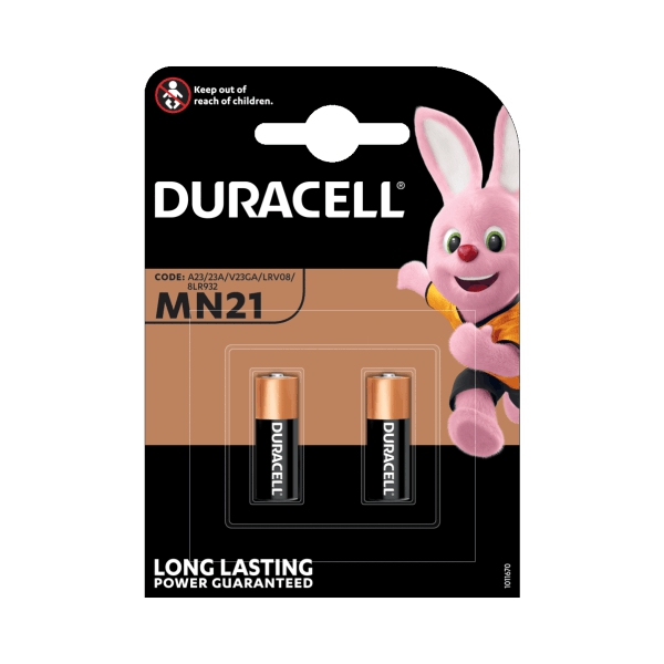 BATTERY REMOTE MN21 DURACELL 2PC