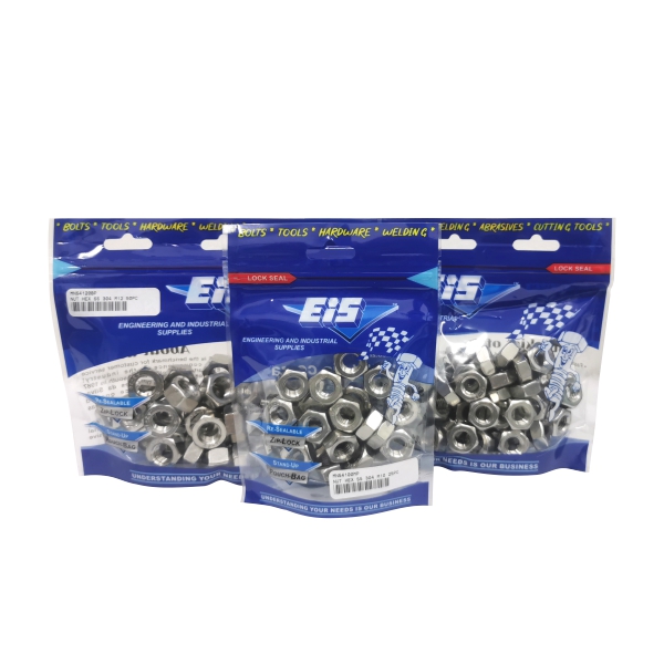 NUT HEX SS 304 M8 25PC