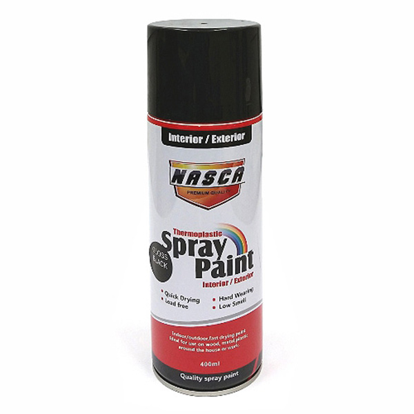 S/PAINT GL BLK 300ML NASCA