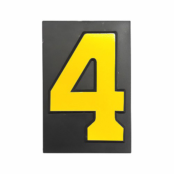 PLASTIC NUMBER LGE NO: 4