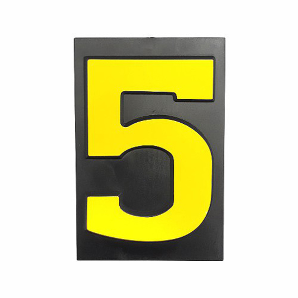 PLASTIC NUMBER LGE NO: 5
