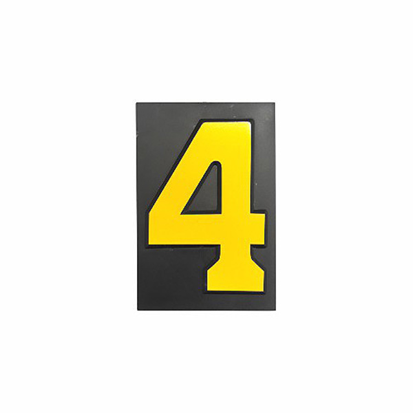 PLASTIC NUMBER SML NO: 4