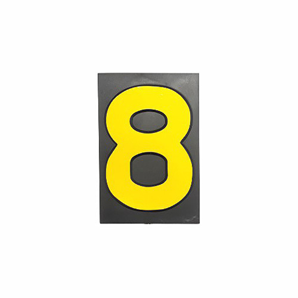 PLASTIC NUMBER SML NO: 8