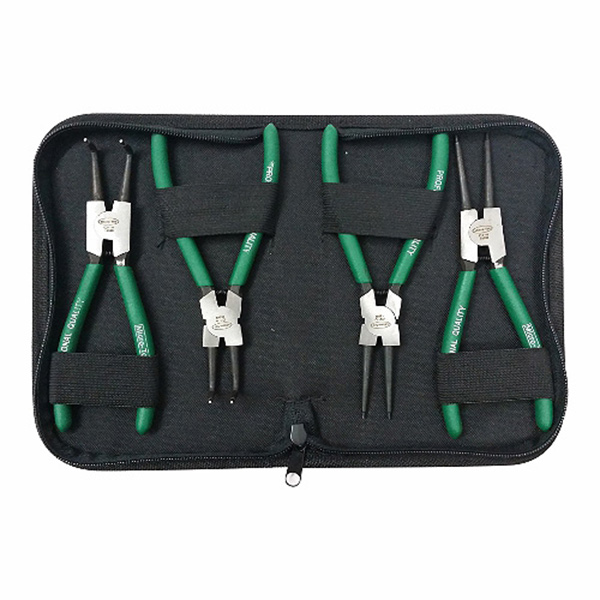 PLIER CIRCLIP SET 4PC 180MM MICRO-TEC
