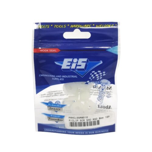 PANEL CLIP SCR SAD RND 8mm 10P PP