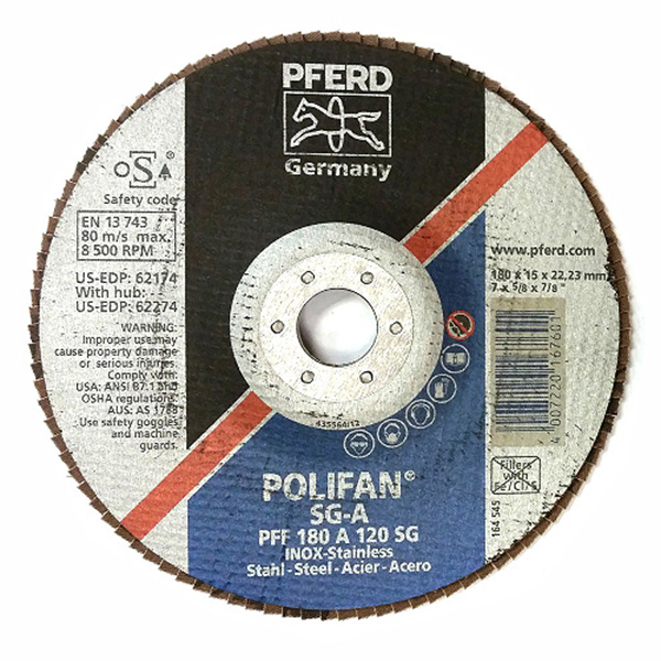 POLIFAN 180 120G M/S&INOX PFERD