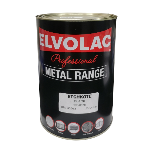 PRIMER ETCH BLACK 5LT ELVOLAC
