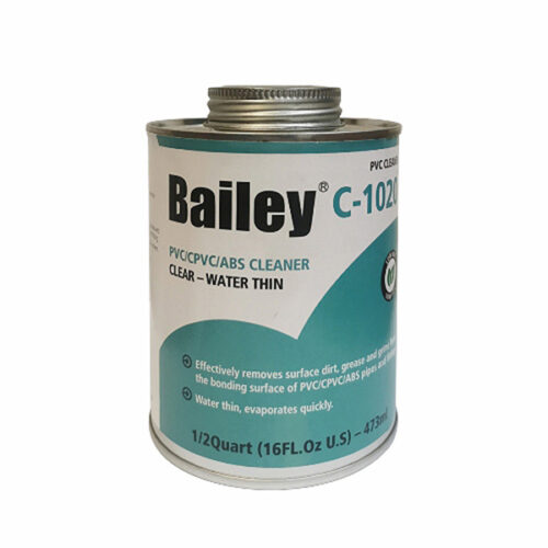 PVC WELD/CEM CLEANER 473ML BAILEY