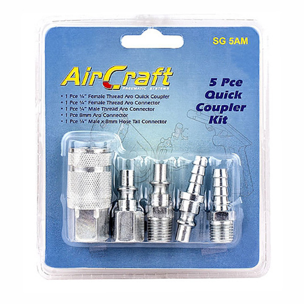 QUICK COUPLER SET 5PC