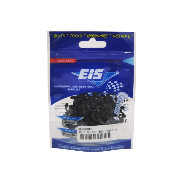 RS E CLIPS  6MM 100PC PP