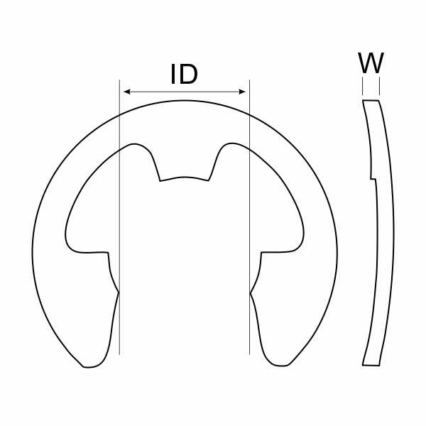 RS E CLIPS  8MM