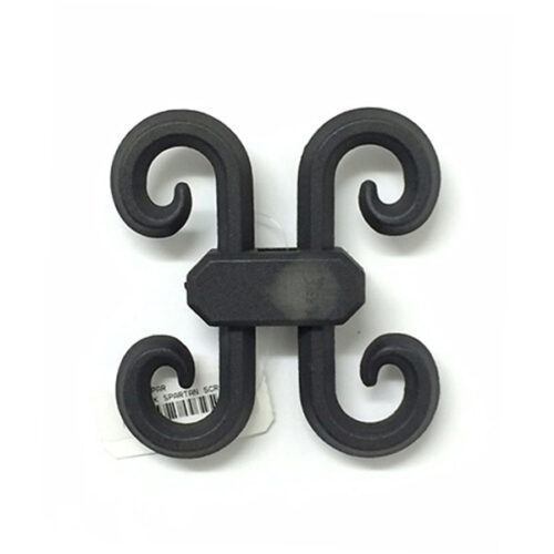 PLASTIC BLACK SPARTAN SCROLL (REF3)