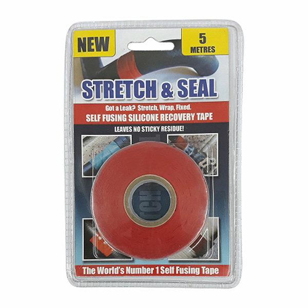 STRETCH & SEAL SIL TAPE 5MT RED