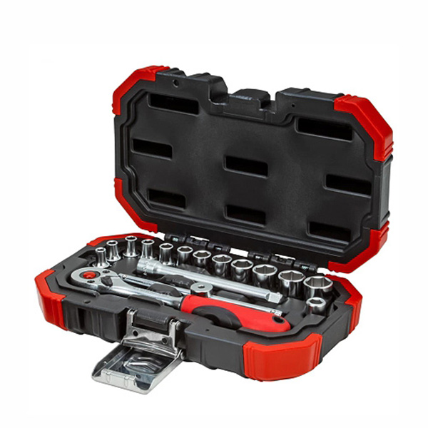 SOC SET 1/4 DR 16PCS GEDORE RED