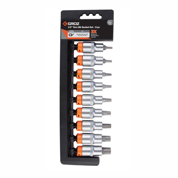 SOCKET SET TORX 9PC GROZ