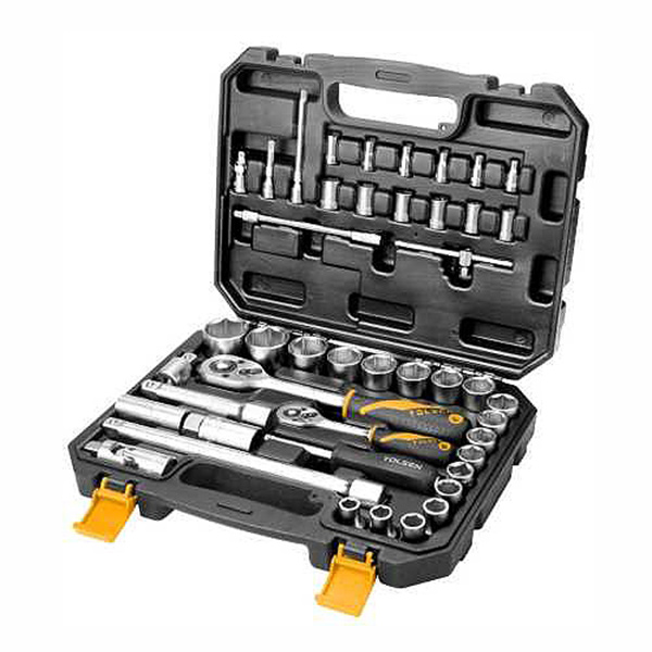 SOCKET SET 1/2&1/4 45PC TOLSEN