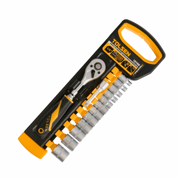 SOCKET SET 1/4 14PC TOLSEN