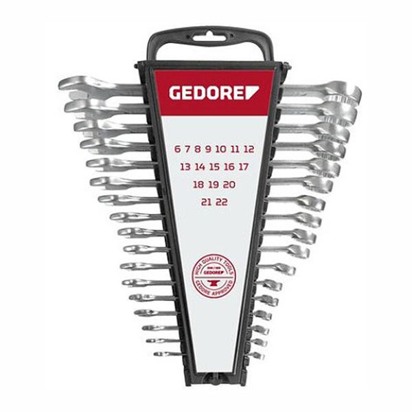 SPANNER SET COMB 06-22 17PC GED RED