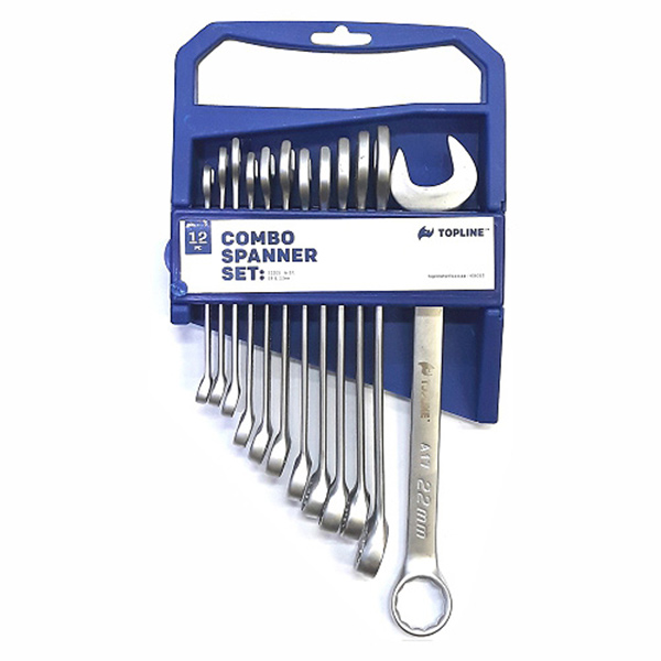 SPANNER SET COMB 08-17,19,22 12PC TOPLINE