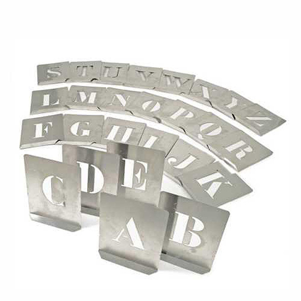 STENCIL METAL LETTER 50MM
