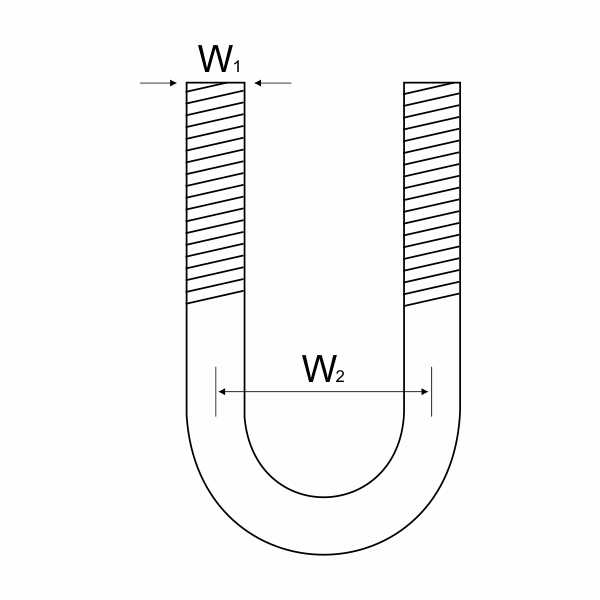 UBOLT GALV M6 X 1 1/4" (43) STD